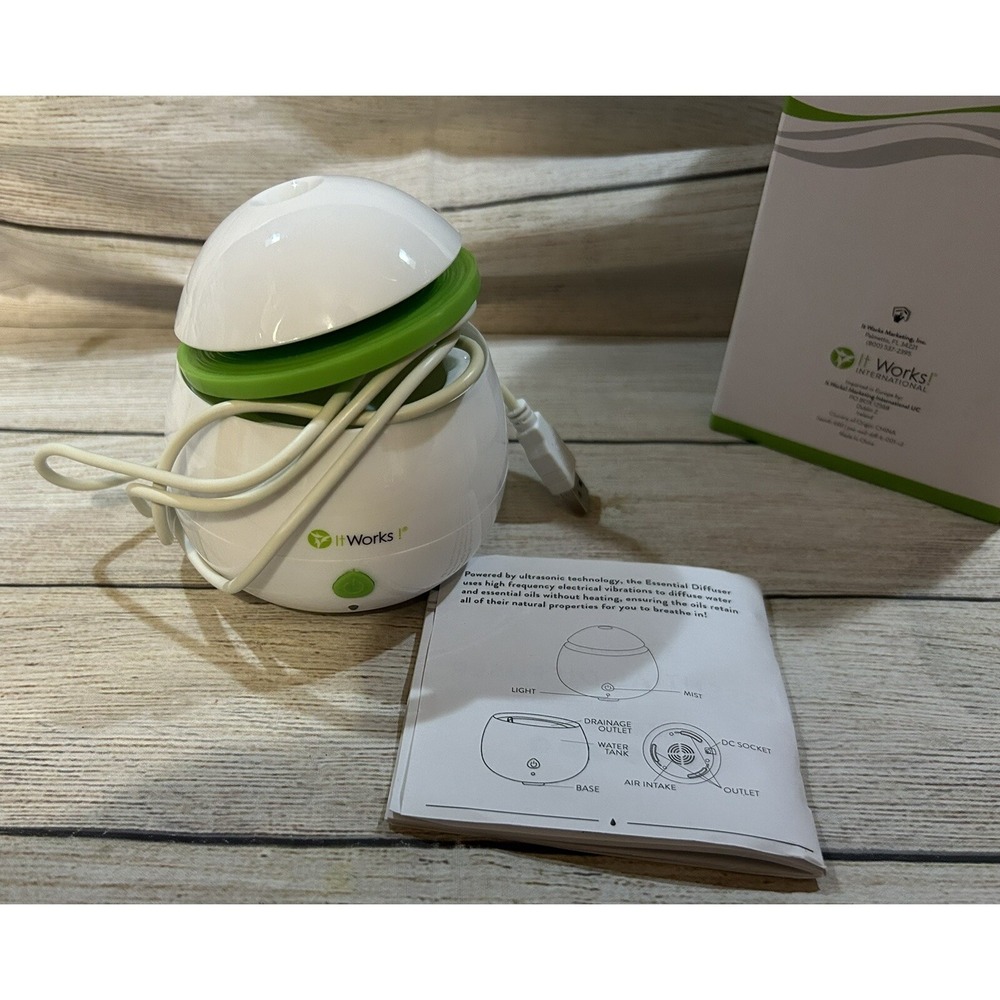 IT WORKS Essential Oils Diffuser Aromatherapy USB Power Quiet EXCELLENT TubU